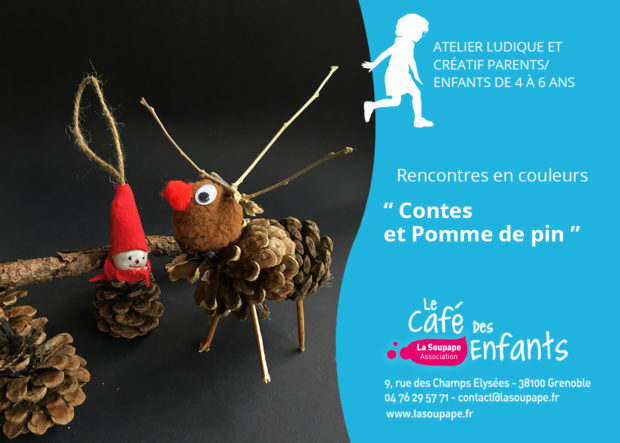 atelier creatif de décoration de noel accompagné d'un conte au café des enfants